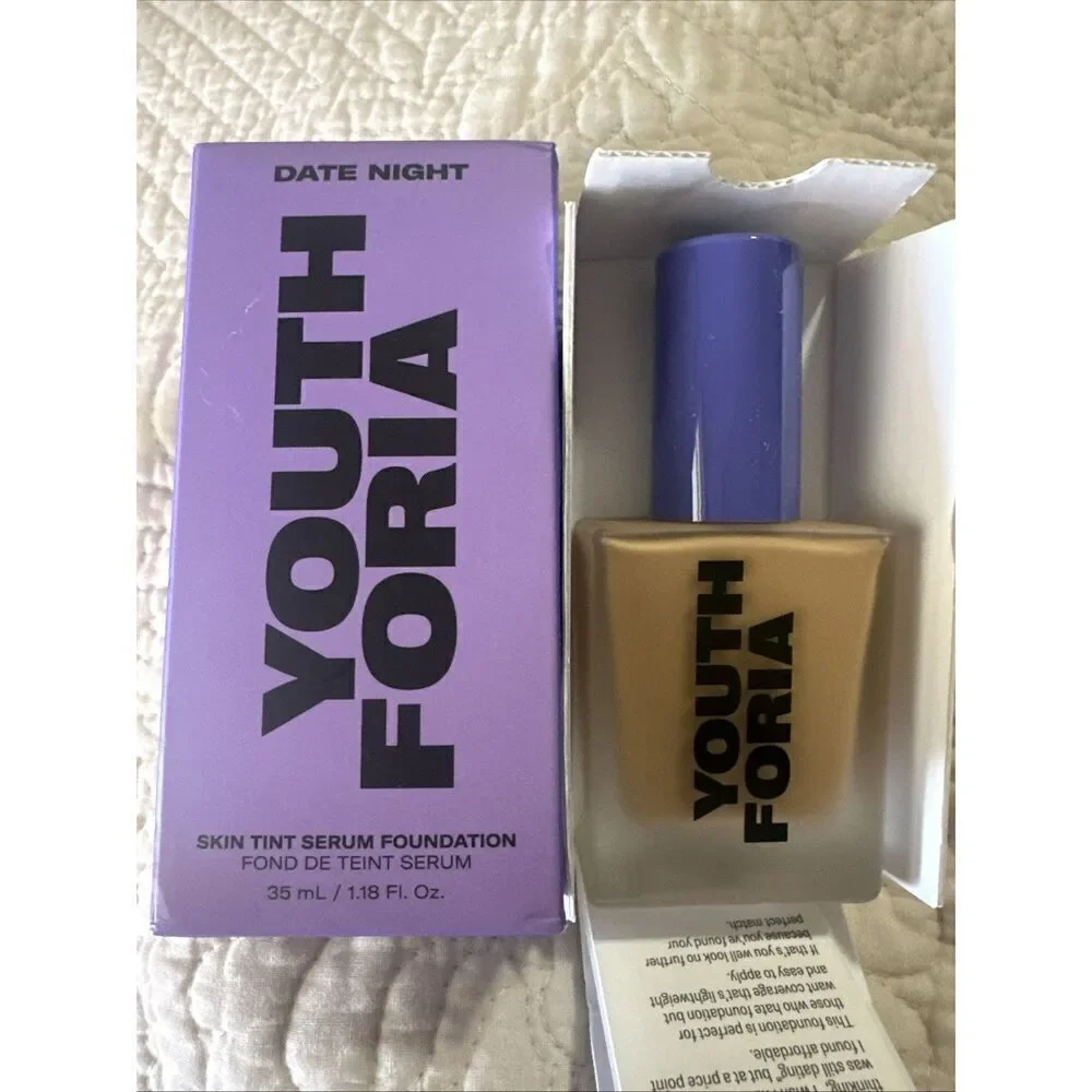 Youthforia Date Night Skin Tint Serum Foundation, Light-Medium Coverage 360